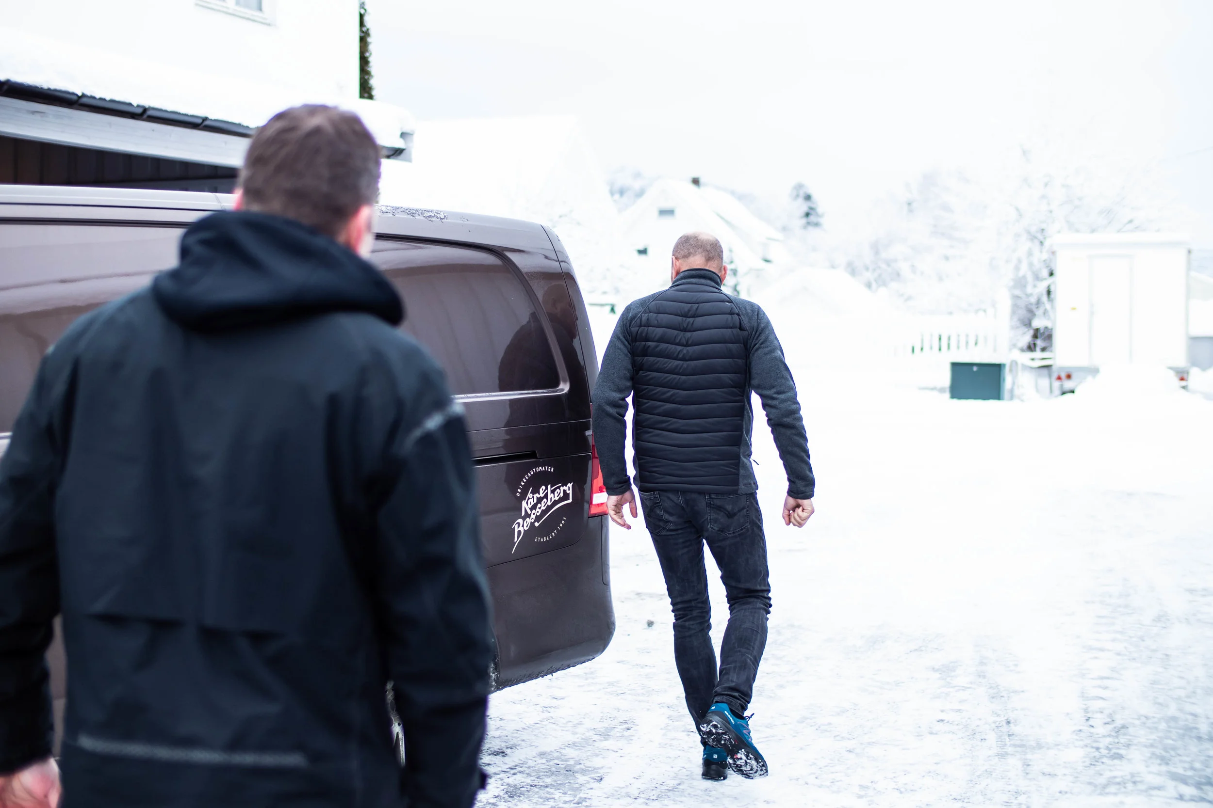 Besseberg servicebil på vei ut til kunde fra Vestfossen
